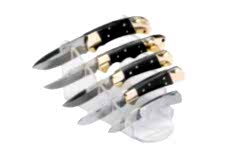 5'li Şeffaf Pleksiglas Küçük Boy Bıçak ve Çakı Standı