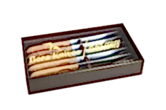 Bora 721 GS Gül Saplı Steak Bıçak (6'lı Set)