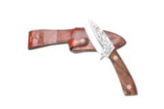 Bora 408 C Leopard Ceviz Saplı Gravürlü Bıçak