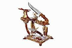 Bora Işıklı Ağaç Çakı/Bıçak Standı