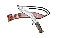 Bora 512 CG Kukri Ceviz Saplı Gravürlü Bıçak