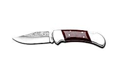 Bora 206 YP Büyük Boy Kilitli Yılan Ağacı Saplı Gravürlü Çakı