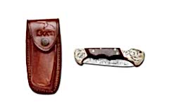 Bora 210 YG Ergonomik Yuvarlak Uçlu Yılan Ağacı Saplı Çakı